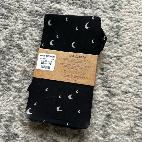 Urban Outfitters black crescent moon tights - Picture 2 of 6
